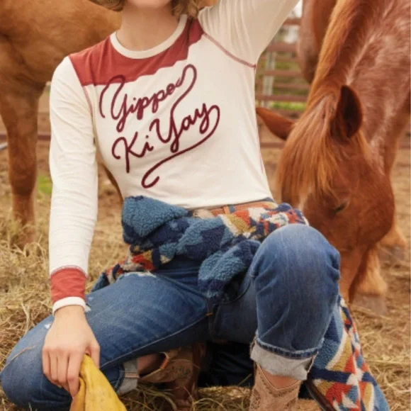 Double D Ranch Yippee Ki Yay Long Sleeve Tee - Picture 1 of 6